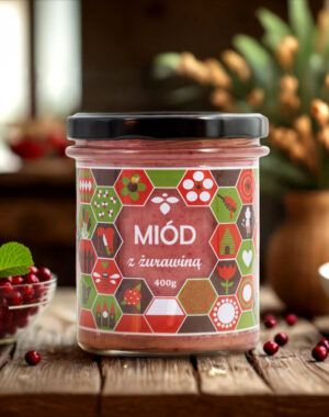 Miód z żurawiną 400g